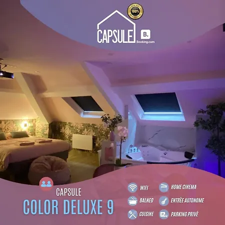 Capsule color deluxe I Balnéo I écran home cinéma I console de jeux Trith-Saint-Leger Extérieur photo