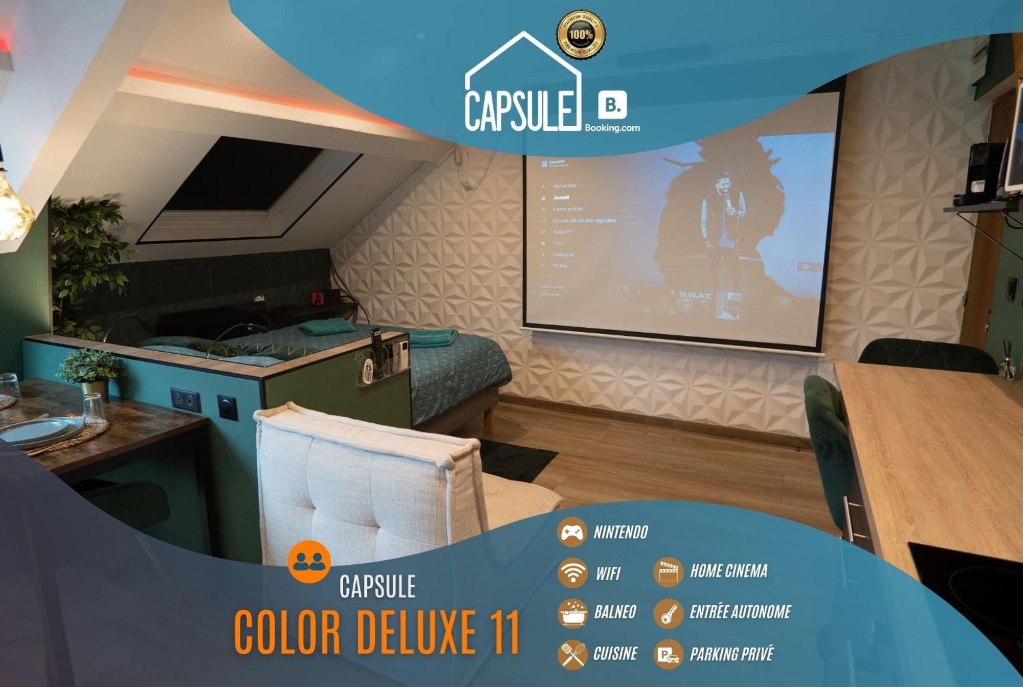 Capsule Color Deluxe I Balnéo I écran Cinéma I Console De Jeux